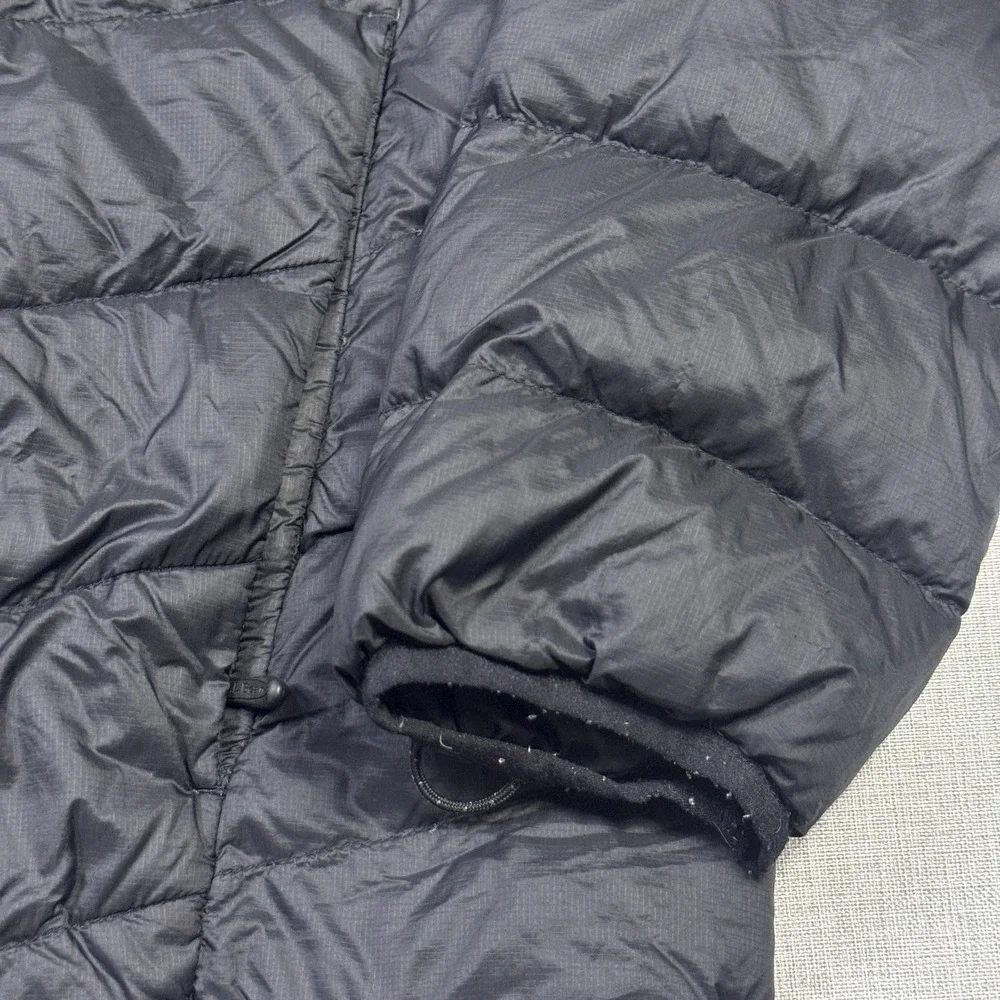 L.L. Bean Goose DownTek Puffer Jacket Mens XL Black Insulated Quilted Full Zip